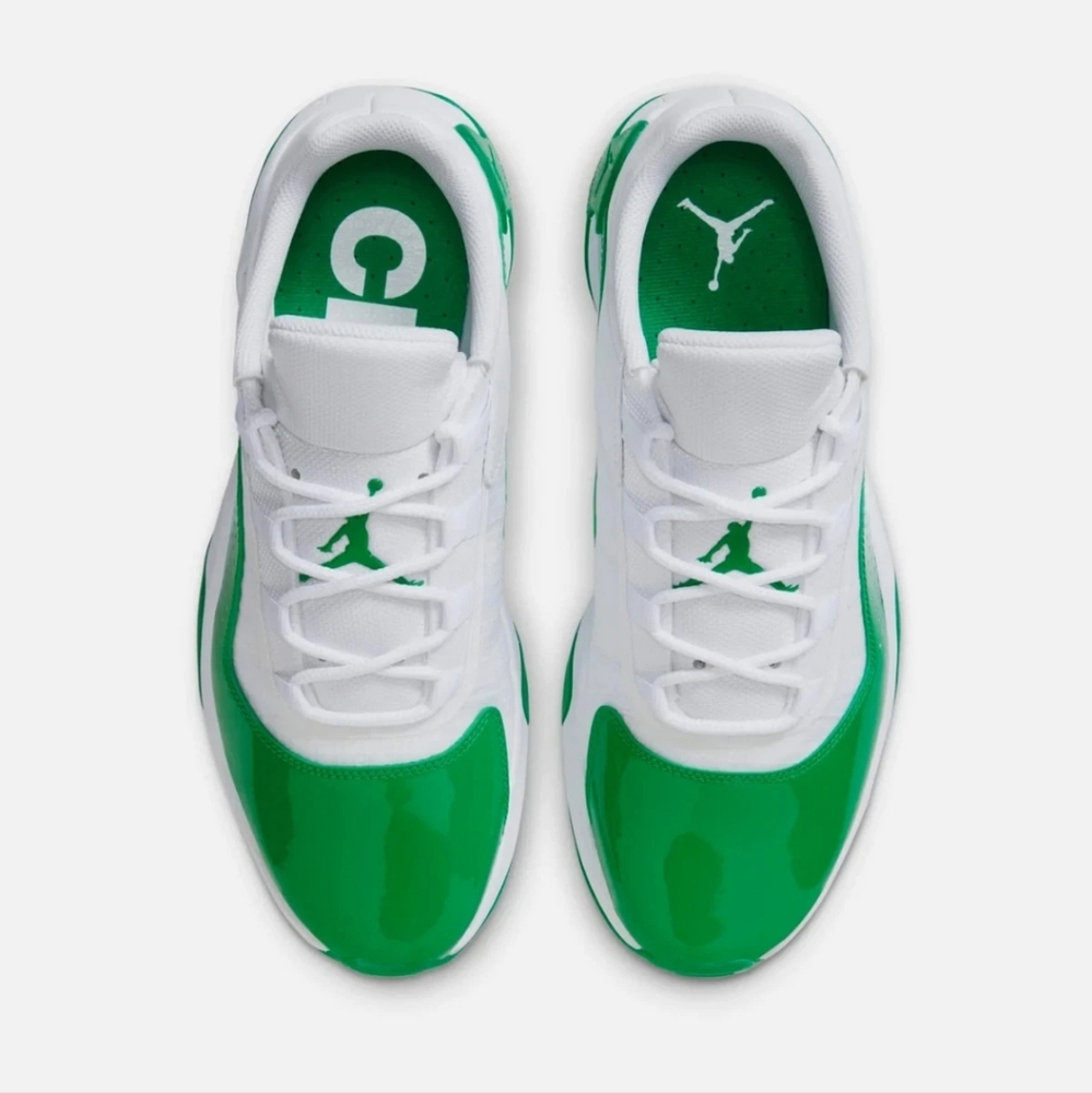 🔥 NWOT! Air Jordan 11 CMFT Low White Lucky Green🍀